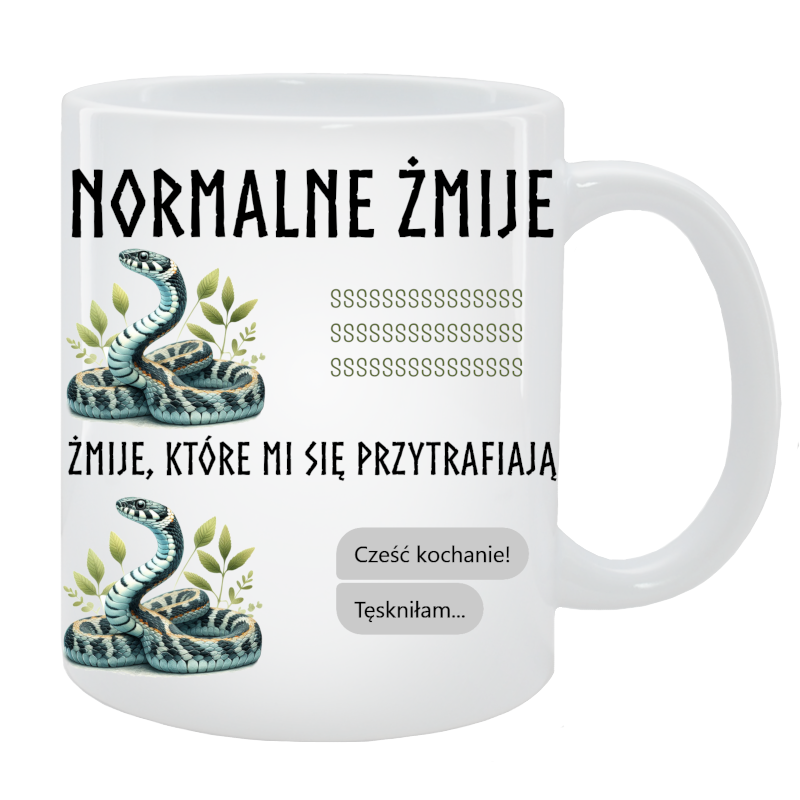 Kubek Wąż - Normalne żmije, żmije które mi się przytrafiają