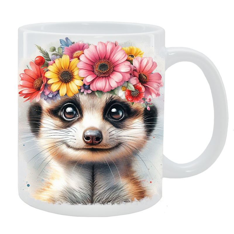 Kubek Surykatka - Kolekcja Floral
