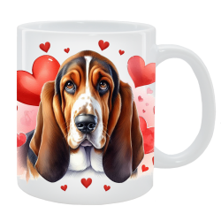Kubek z psem - Basset Hound - Kolekcja Love