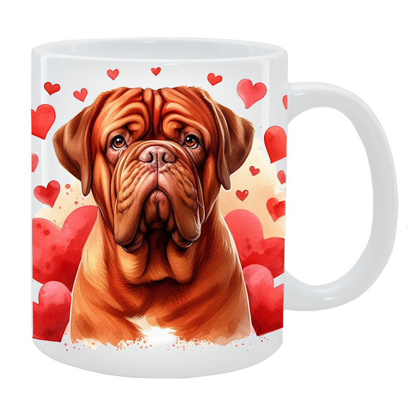 Kubek z psem - Dogue de Bordeaux - Kolekcja Love