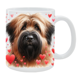 Kubek z psem - Owczarek francuski Briard - Kolekcja Love