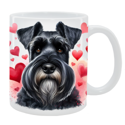 Kubek z psem - Sznaucer olbrzym czarny - Kolekcja Love