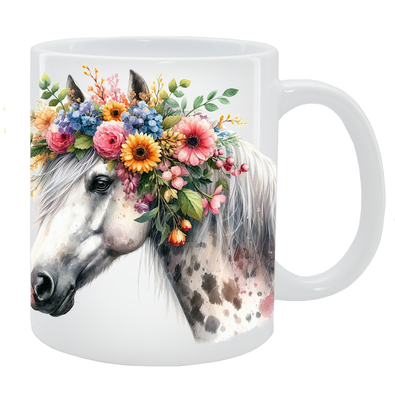 Kubek Koń - Kolekcja Floral