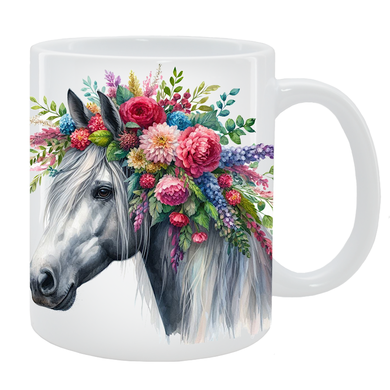 Kubek Koń - Kolekcja Floral