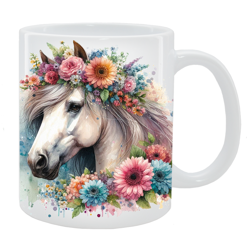 Kubek Koń - Kolekcja Floral