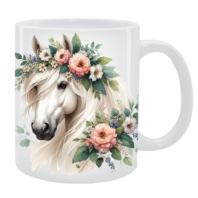 Kubek Koń - Kolekcja Floral