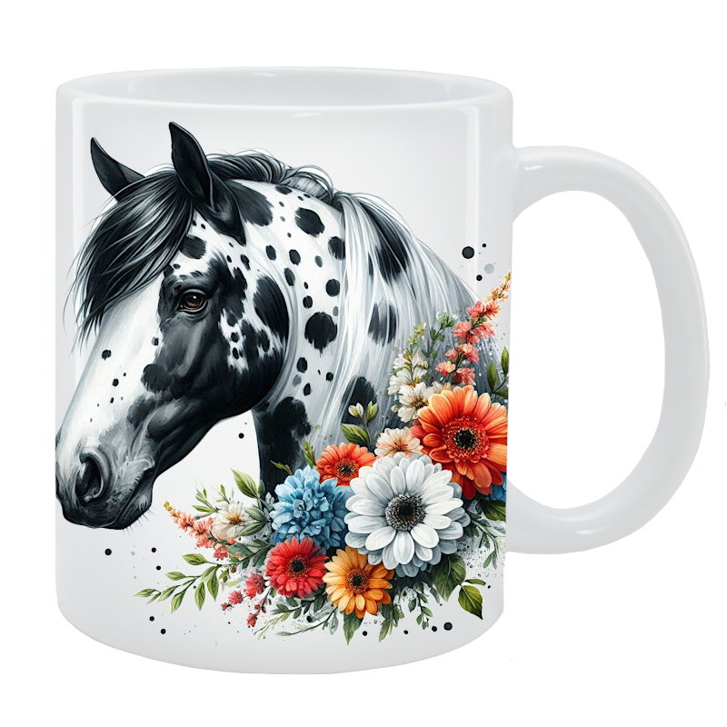 Kubek Koń - Kolekcja Floral