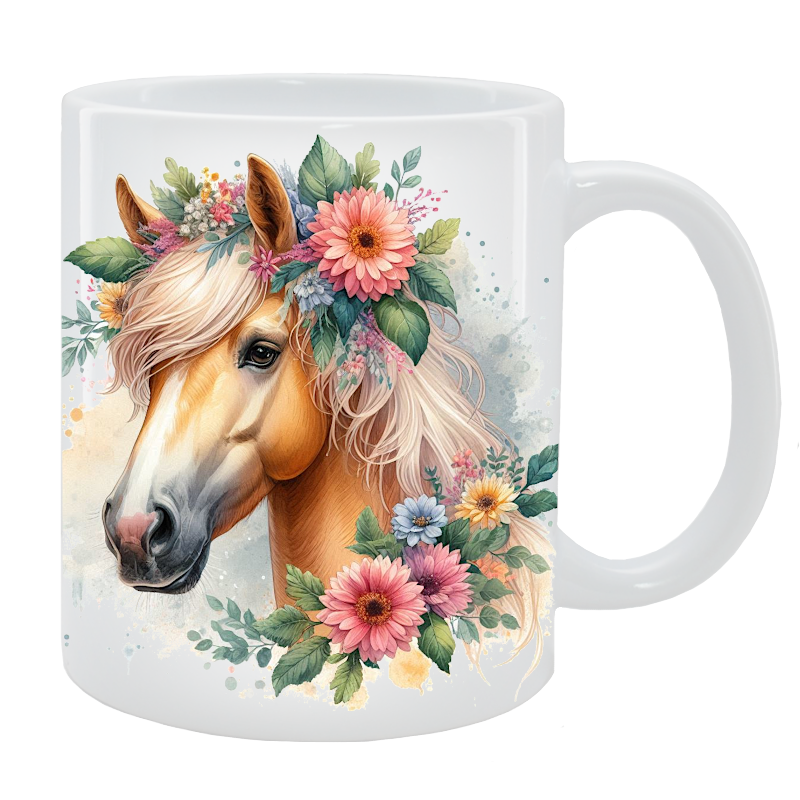 Kubek Koń - Kolekcja Floral