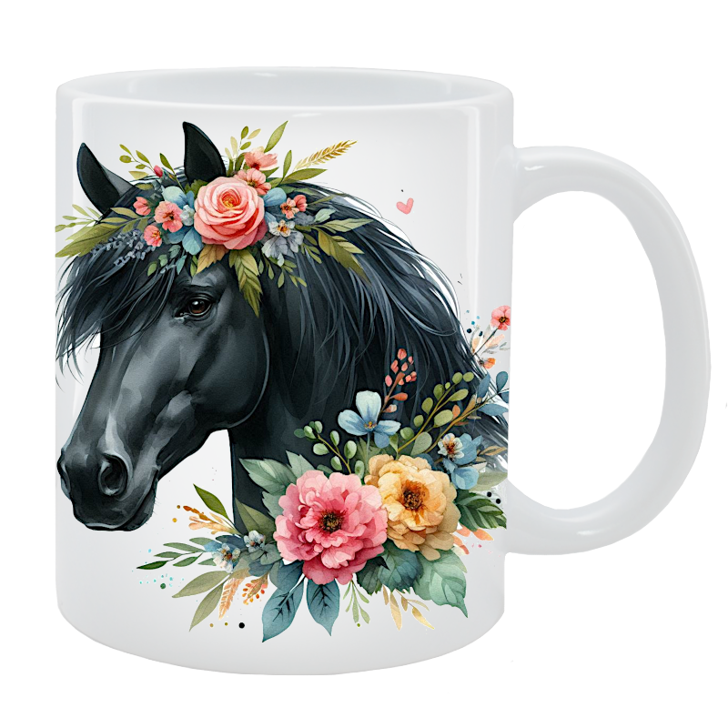 Kubek Koń - Kolekcja Floral