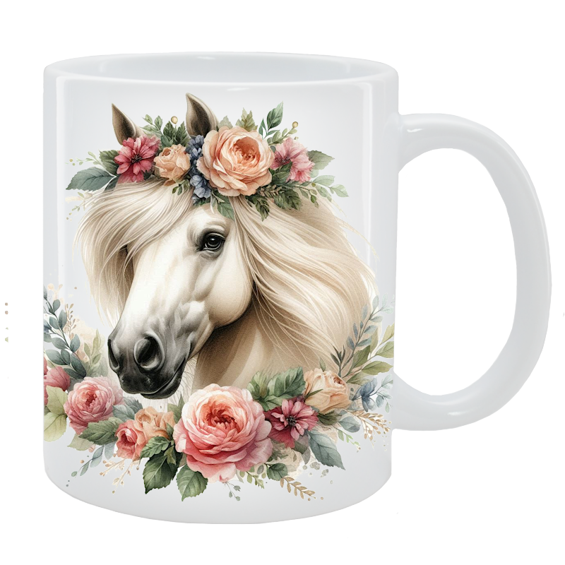Kubek Koń - Kolekcja Floral