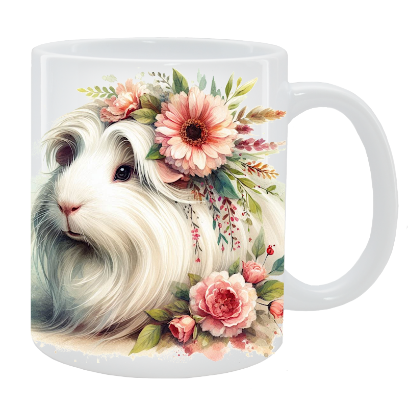 Kubek Świnka morska - Kolekcja Floral