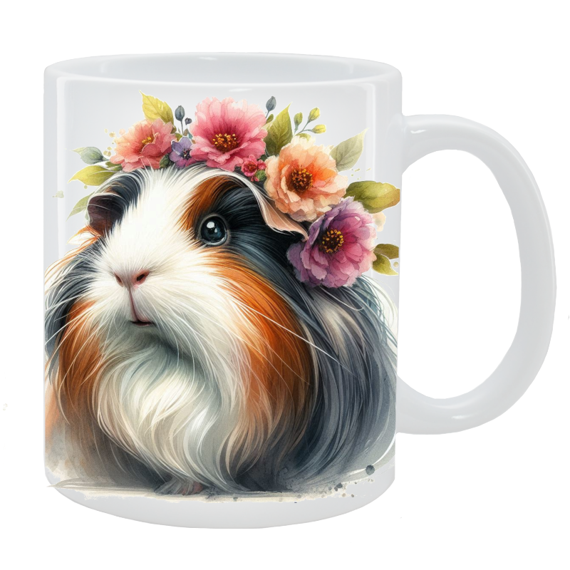 Kubek Świnka morska - Kolekcja Floral