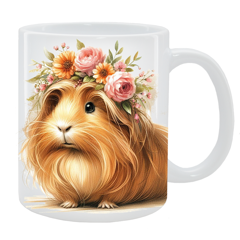 Kubek Świnka morska - Kolekcja Floral