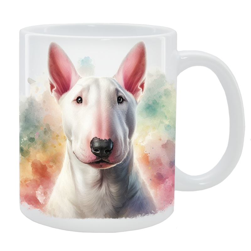 Kubek z psem Bulterier - Kolekcja Natural