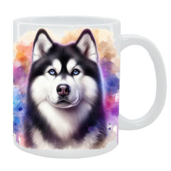Kubek z psem Husky syberyjski - Kolekcja Natural