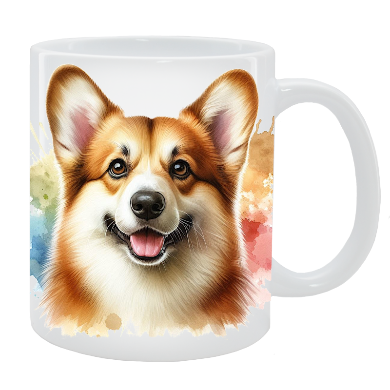 Kubek z psem Corgi - Kolekcja Natural