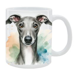 Kubek z psem Whippet - Kolekcja Natural