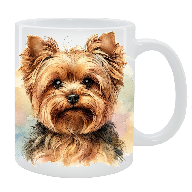 Kubek z psem Yorkshire Terrier - Kolekcja Natural