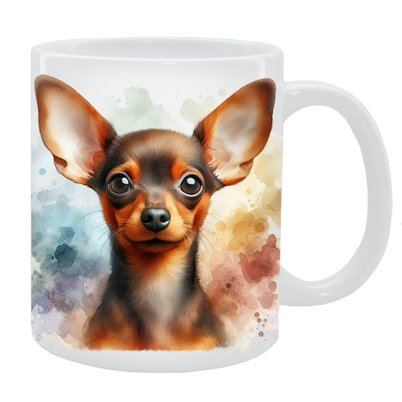 Kubek z psem English Toy Terrier - Kolekcja Natural