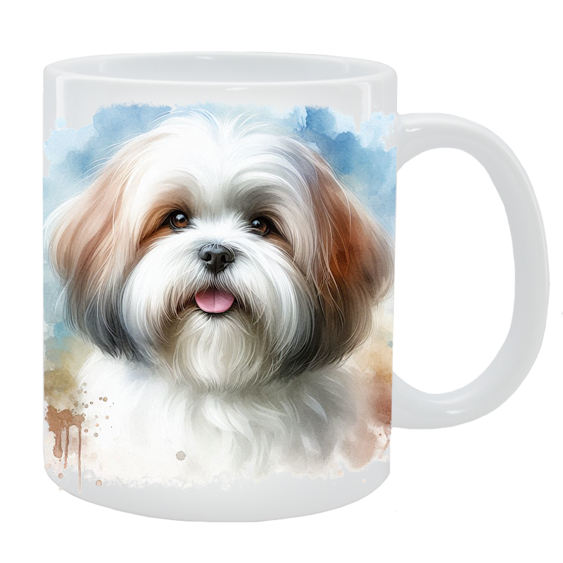 Kubek z psem Lhasa Apso - Kolekcja Natural