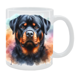 Kubek z psem Rottweiler - Kolekcja Natural