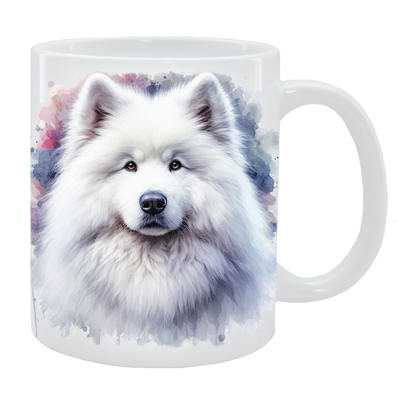 Kubek z psem Samojed - Kolekcja Natural