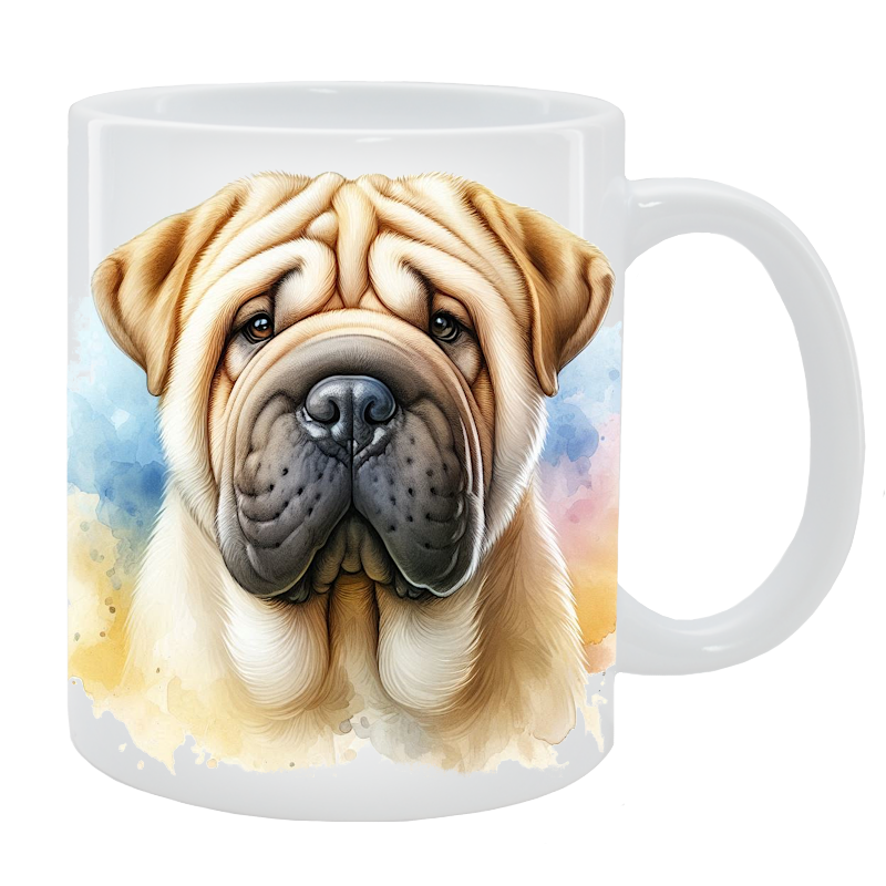 Kubek z psem Shar Pei - Kolekcja Natural