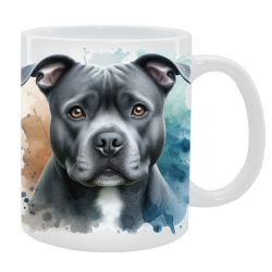 Kubek z psem Staffordshire Bull Terrier - Kolekcja Natural