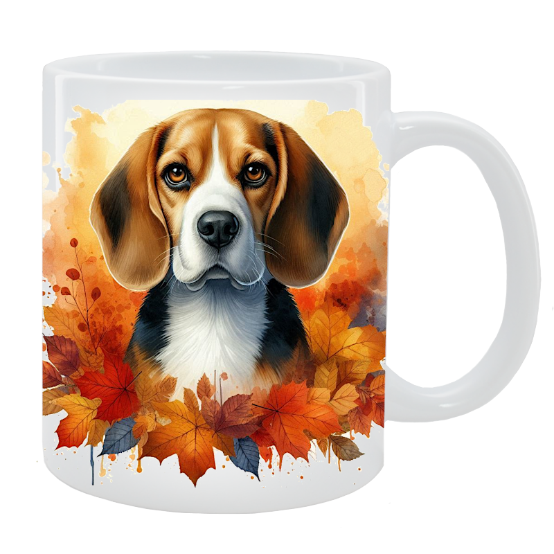 Kubek z psem Beagle - Kolekcja Jesienna