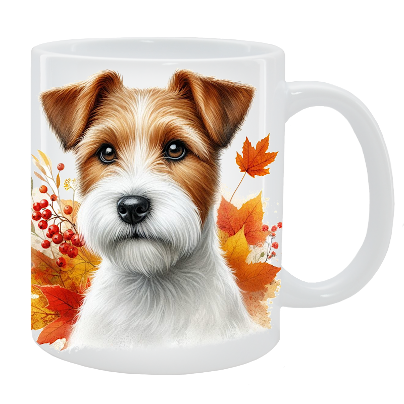 Kubek z psem Parson Russell Terrier - Kolekcja Jesienna