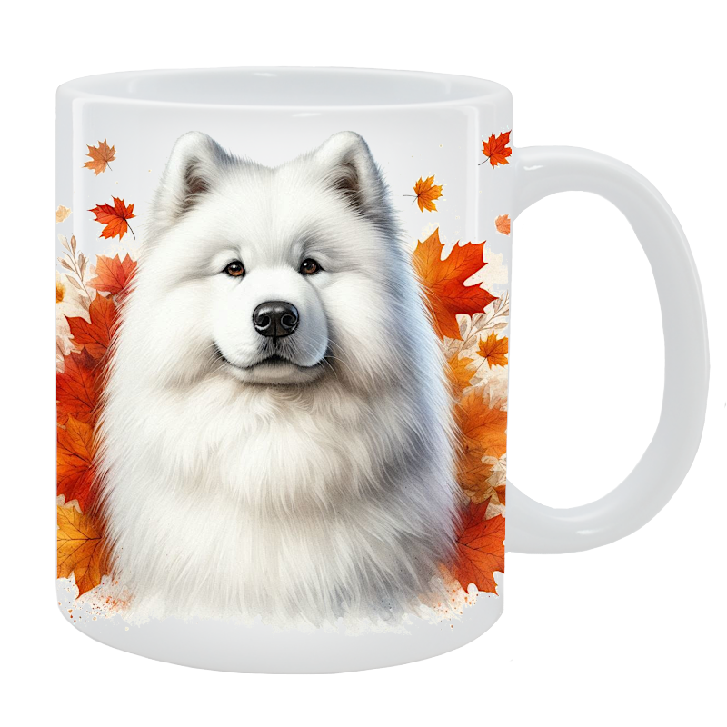 Kubek z psem Samojed - Kolekcja Jesienna