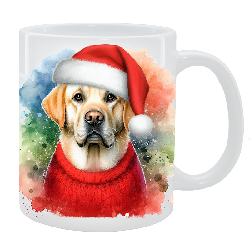 Kubek z psem Labrador Retriever - Kolekcja Świąteczna