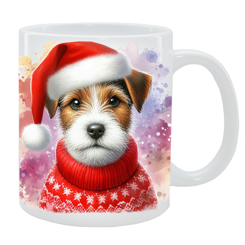 Kubek z psem Parson Russell Terrier - Kolekcja Świąteczna