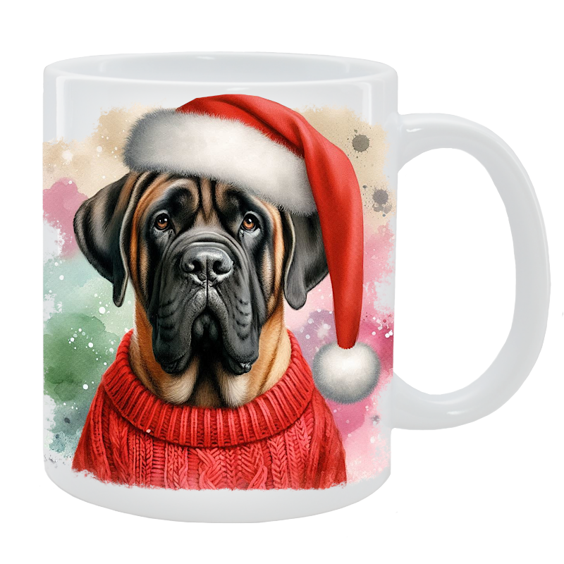 Kubek z psem Boerboel - Kolekcja Świąteczna