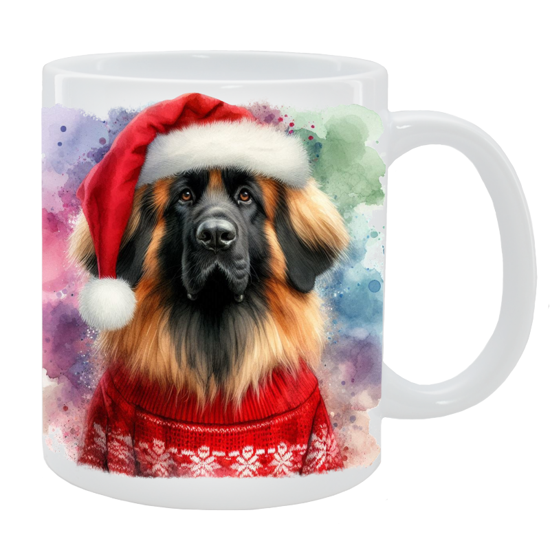 Kubek z psem Leonberger - Kolekcja Świąteczna