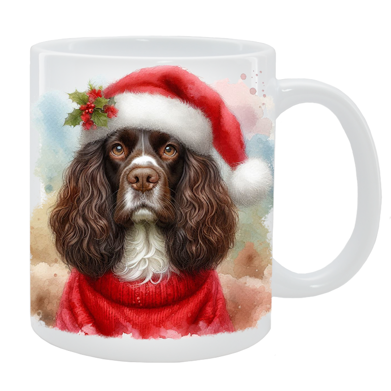 Kubek z psem Springer spaniel angielski - Kolekcja Świąteczna