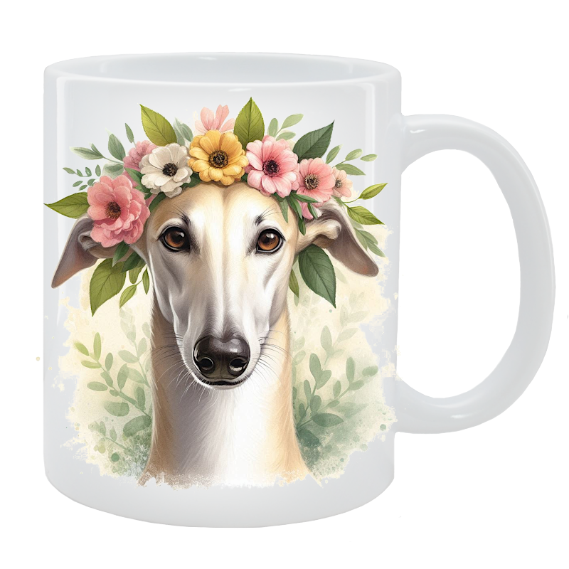 Kubek Greyhound - Kolekcja Floral
