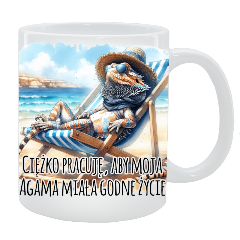 Kubek Agama - Ciężko pracuję, aby Agama miała godne życie