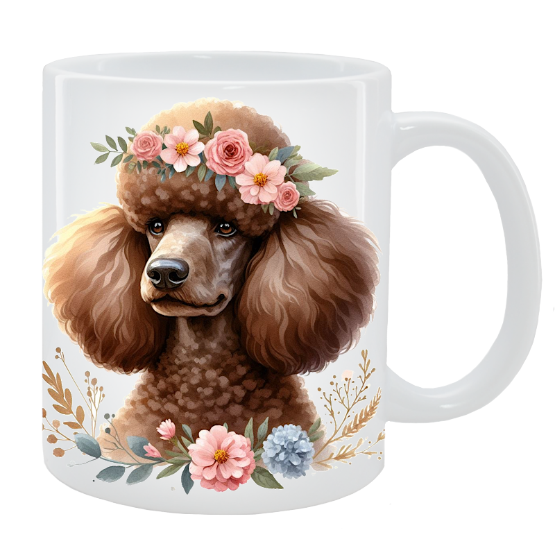 Kubek Pudel duży - Kolekcja Floral