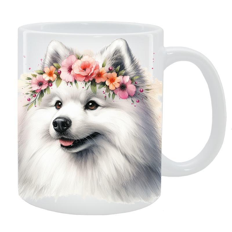 Kubek Szpic Niemiecki Duzy - Kolekcja Floral