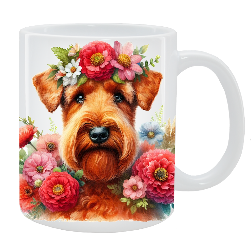 Kubek Terier irlandzki - Kolekcja Floral
