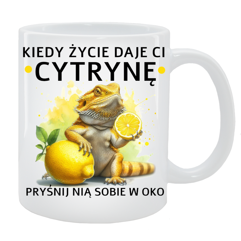 Kubek Agama - Kiedy życie daje Ci cytrynę pryśnij nią sobie w oko