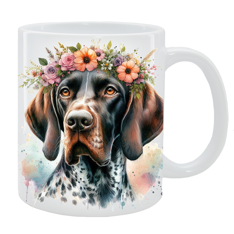 Kubek Wyżeł hiszpański z Burgos - Kolekcja Floral