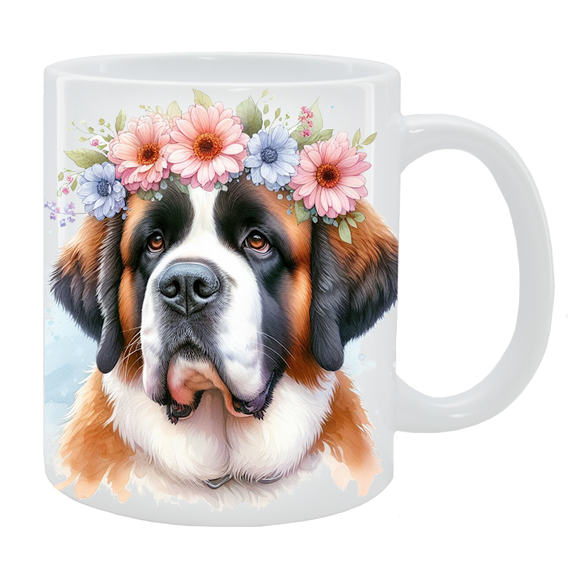 Kubek Bernardyn krótkowłosy - Kolekcja Floral