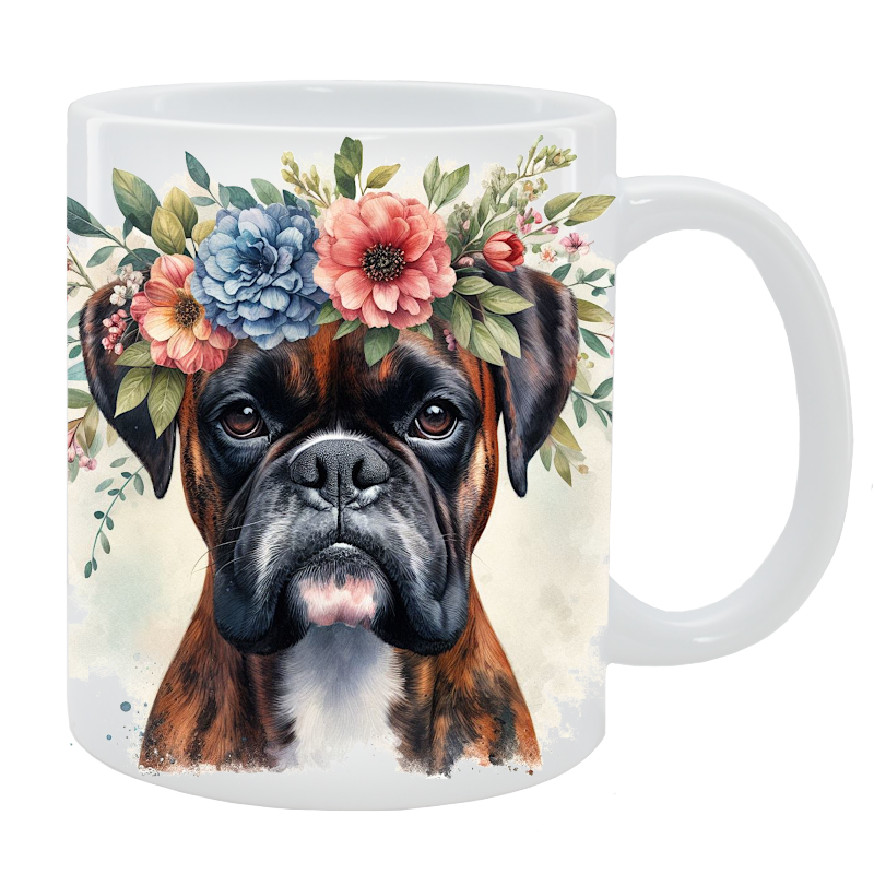 Kubek Bokser- Kolekcja Floral