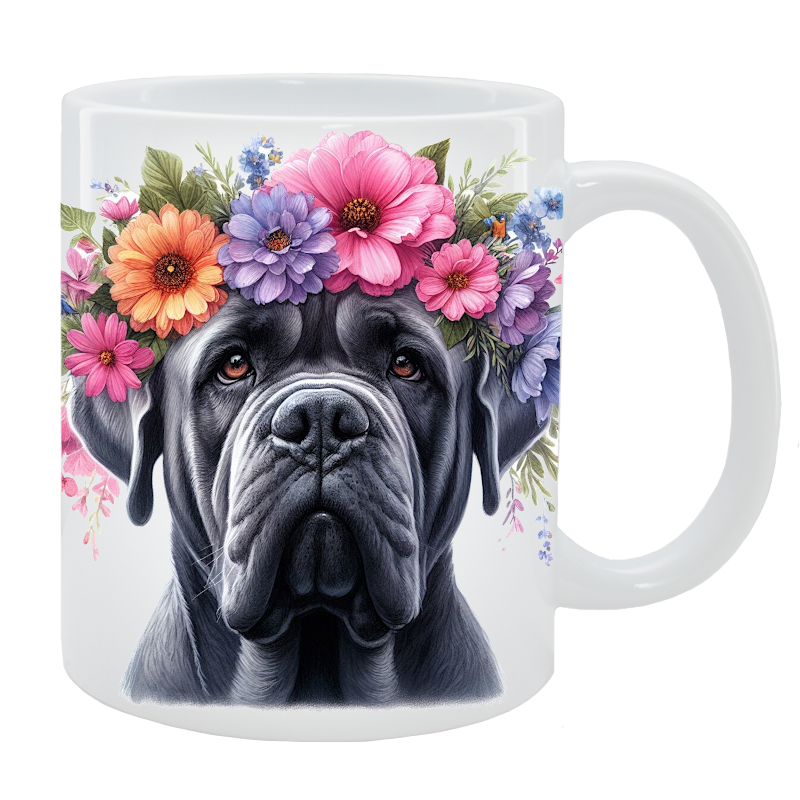 Kubek Cane Corso Italiano - Kolekcja Floral
