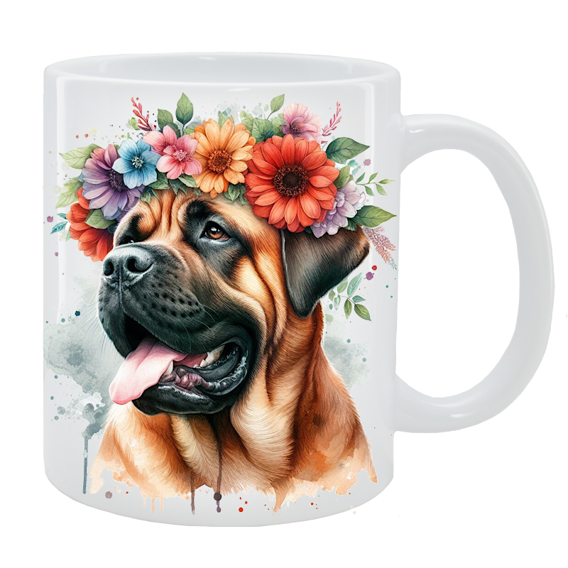 Kubek Dog z Majorki - Kolekcja Floral
