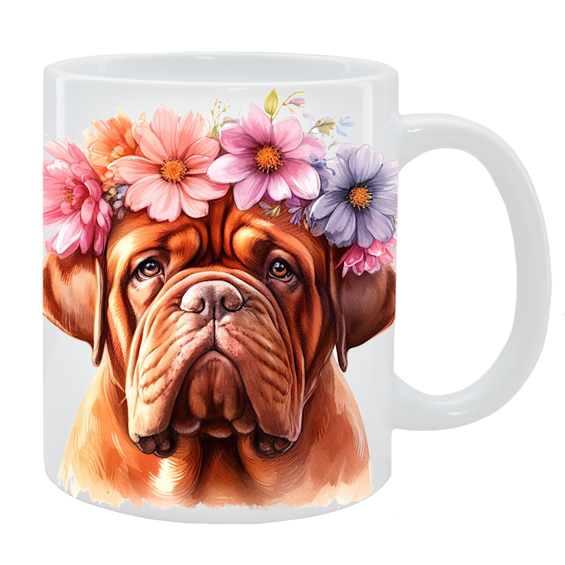 Kubek Dogue de Bordeaux - Kolekcja Floral
