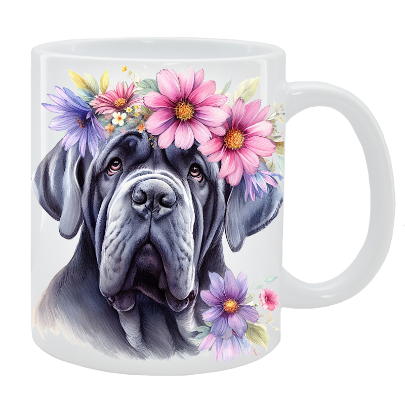 Kubek Mastif neapolitański - Kolekcja Floral