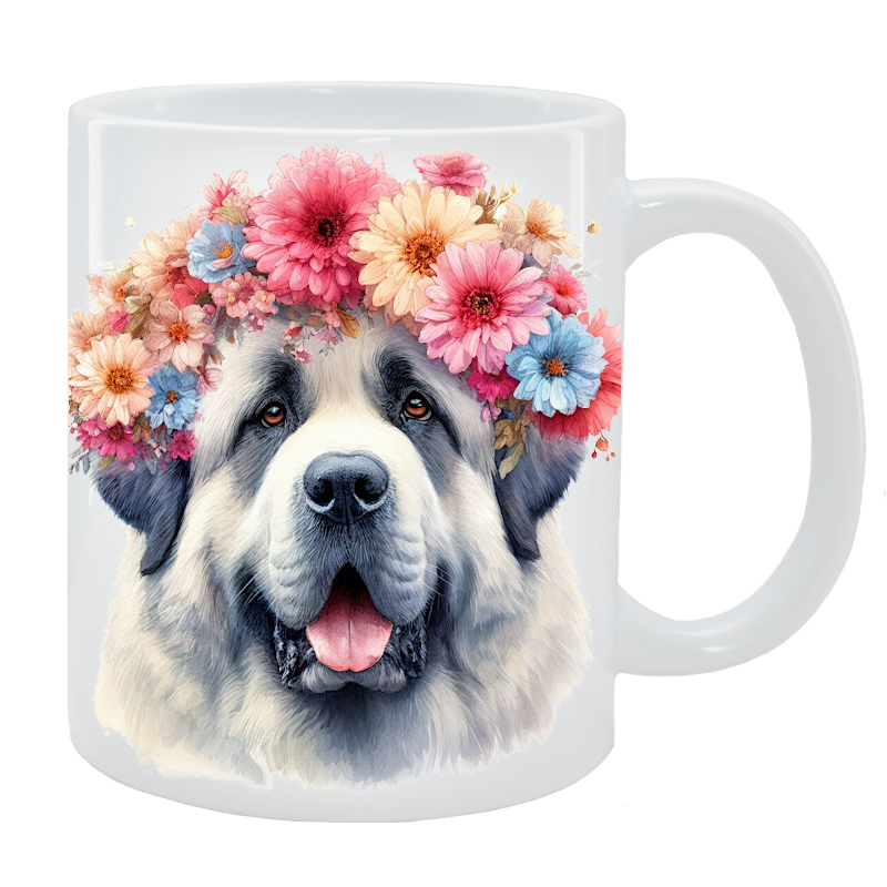 Kubek Mastif pirenejski - Kolekcja Floral